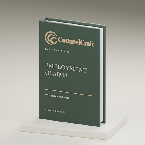 California Employment Claims System — CounselCraft legal document kit