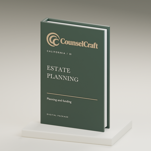 California Estate Planning System — CounselCraft attorney-created legal document kit