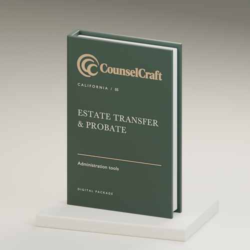 California Estate Transfer & Probate System — CounselCraft legal document kit